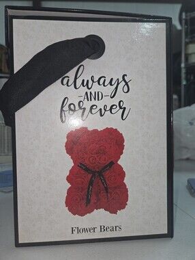 Flower Bears 'Always and Forever' Red Rose Bear Gift Bag